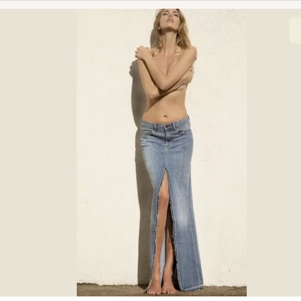 Genetic Los Angeles Chloe Open Front Long Skirt